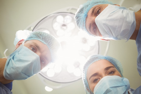 Team of surgeons working together at the universityの写真素材