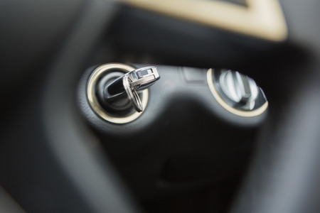 Close up on car keyの写真素材