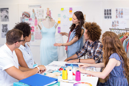 Attractive fashion designers in meetingの写真素材