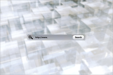 Search engine  against abstract square backgroundの写真素材
