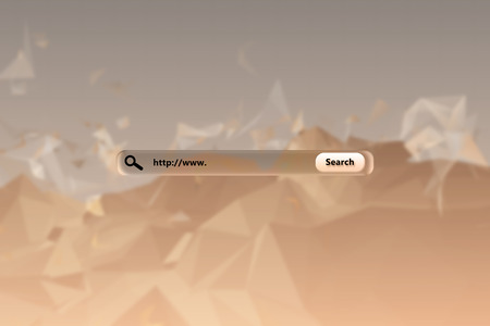 Search engine  against beige abstract design