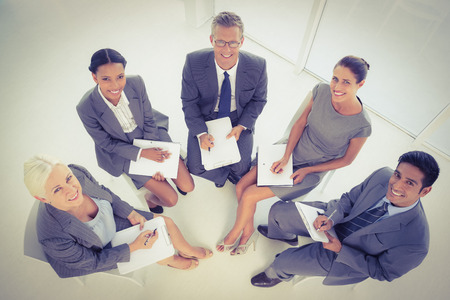 Business people in board room meeting at the officeの写真素材