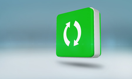 App tile against blue vignette background
