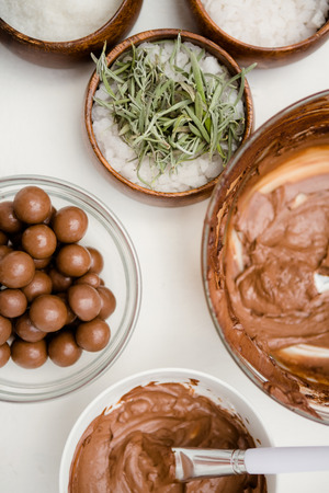 Ingredient for a massage at spa centerの写真素材