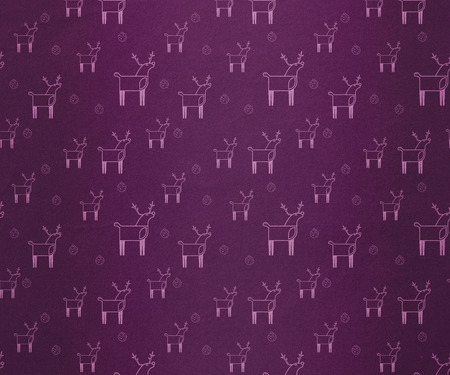 Digitally generated Reindeer pattern wallpaperの写真素材