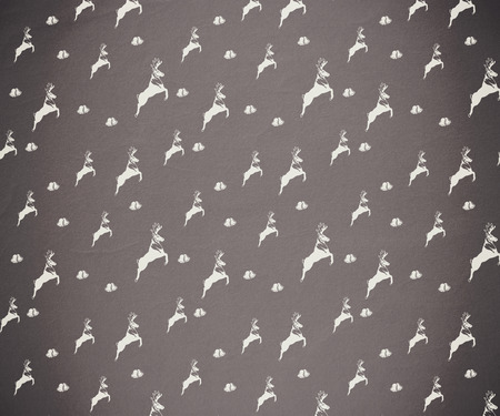 Digitally generated Grey and white reindeer pattern wallpaperの写真素材