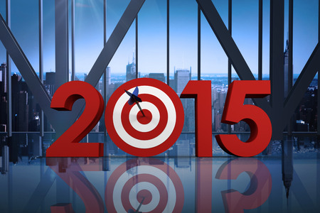 2015 against room with large window looking on cityの写真素材