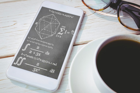 geometry problem against smartphone on table
