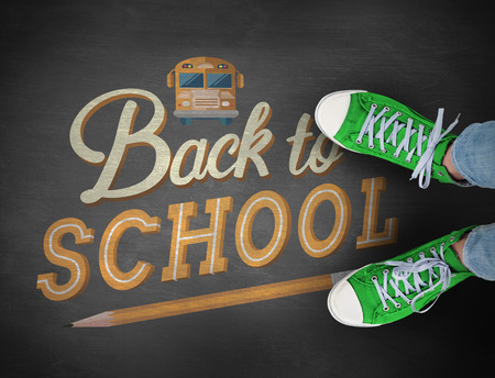 Casual shoes against black backgroundの写真素材