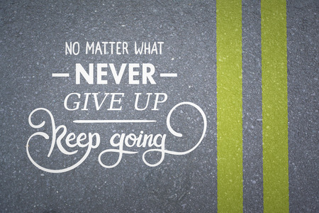 Suicide prevention message against roadの写真素材