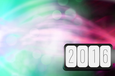 New year graphic against glowing backgroundの写真素材