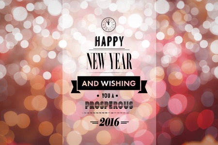 New year graphic against glowing background