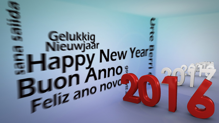 2016 graphic against creative image of happy new year concept
