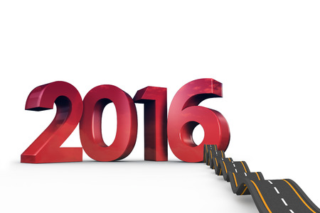 Bumpy road against white background with vignetteの写真素材