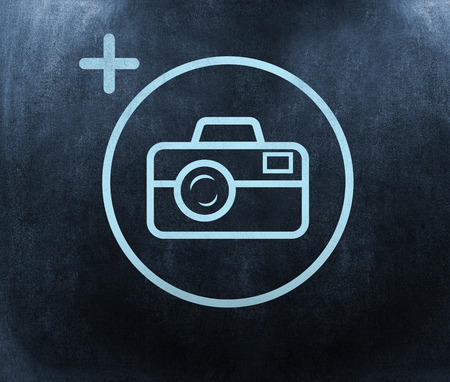 Photography apps against black backgroundの写真素材