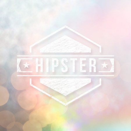 Hipster icon against pathの写真素材
