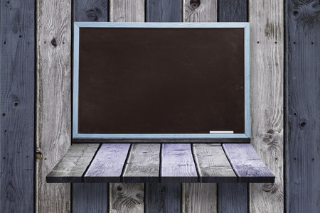 Image of a wooden board against wooden planksの写真素材