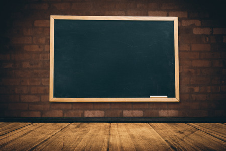 Chalkboard    against a wallの写真素材