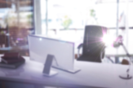 Composite image of an office backgroundの写真素材