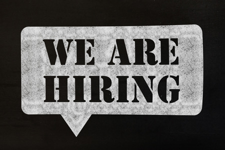 We are hiring message  against black