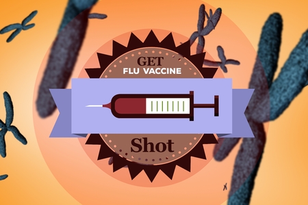 Digital composite of Fight the flu designの写真素材