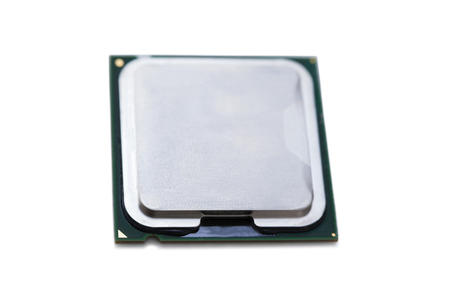 Processor isolated against white background