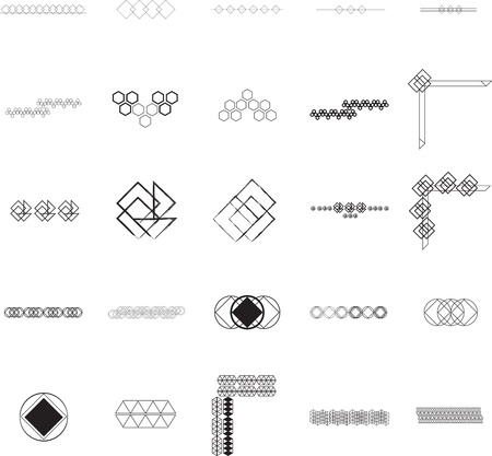 Various signs on white backgroundのイラスト素材