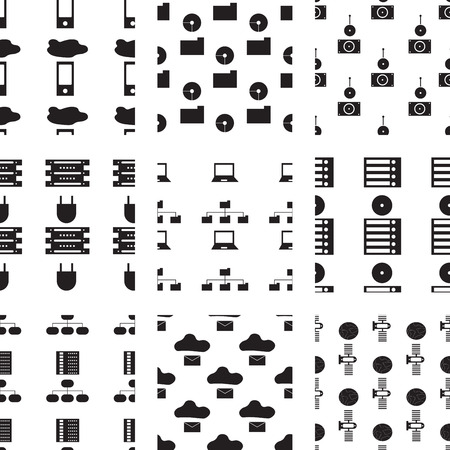 Vector icon set of business on white backgroundのイラスト素材