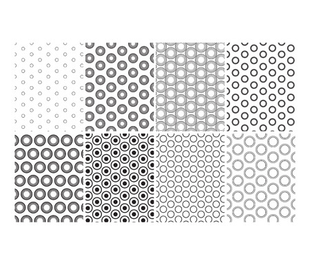 Vector icon set for seamless pattern on white backgroundのイラスト素材