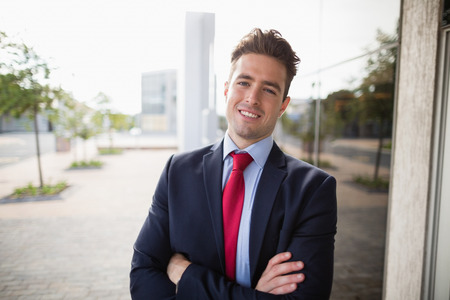 Portrait of a confident businessman smiling