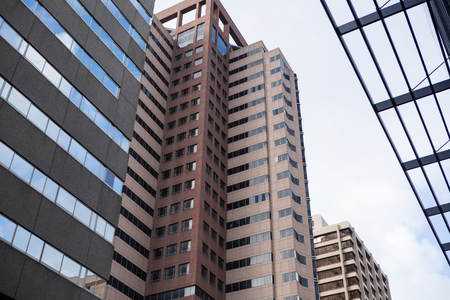View of office building on a sunny dayの写真素材