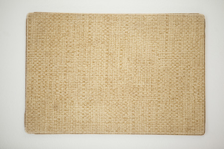 Jute sushi mat against white background