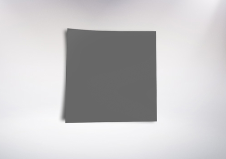 Digital composite of Grey sticky Note against grey neutral backgroundの写真素材