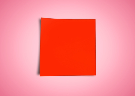 Digital composite of red Sticky Noteの写真素材