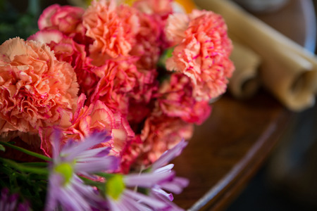 Flowers arranged in florist shop