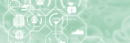 Fitness illustration over black background against three dimension image of infectious disease 3dの写真素材