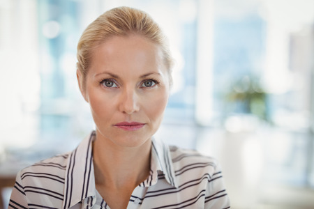 Portrait of confident executive in officeの写真素材