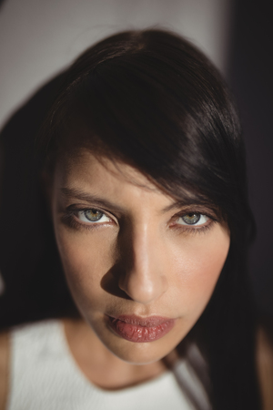 Portrait of confident executive in officeの写真素材