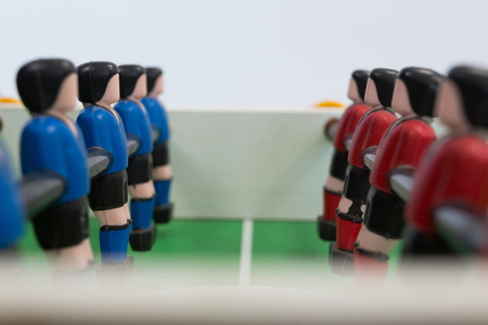 Close-up of table soccer gameの写真素材