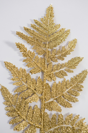 Close-up of christmas decoration on white backgroundの写真素材
