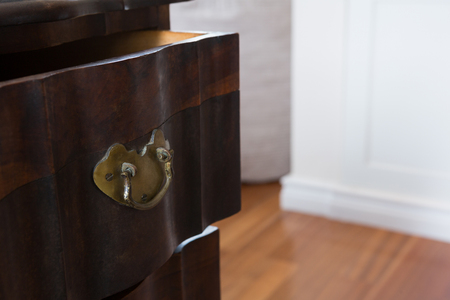 Close-up of drawer at homeの写真素材