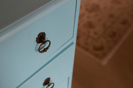 Close-up of drawer at home