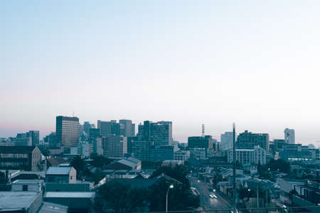 General view of cityscape with multiple modern buildings and skyscrapers in the morning. skyline and urban architecture.の写真素材