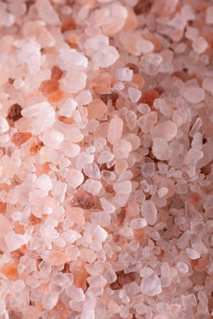 Full frame shot of pink himalayan rock salt with copy space. unaltered, ingredient, rock salt and...