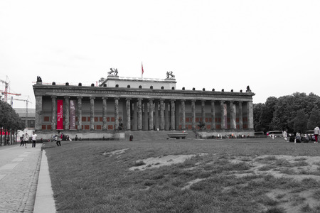 Berlin, Germany - May 16, 2017: The Altes Museum at Museum Island in Berlin, Germany.のeditorial素材