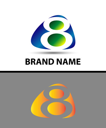 An eight an infinity in just one symbolのイラスト素材