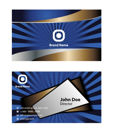 Abstract elegant black business card templateのイラスト素材