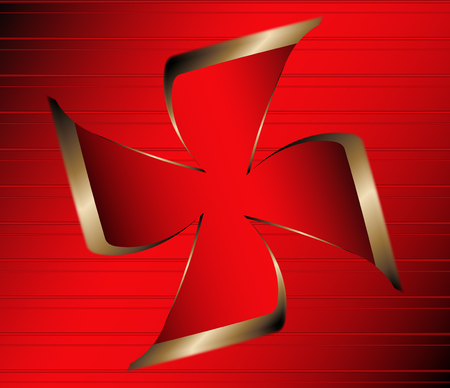 Red abstract vector backgroundのイラスト素材