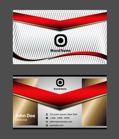 business card templateのイラスト素材