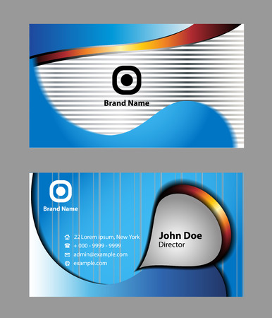 Modern black business card templateのイラスト素材